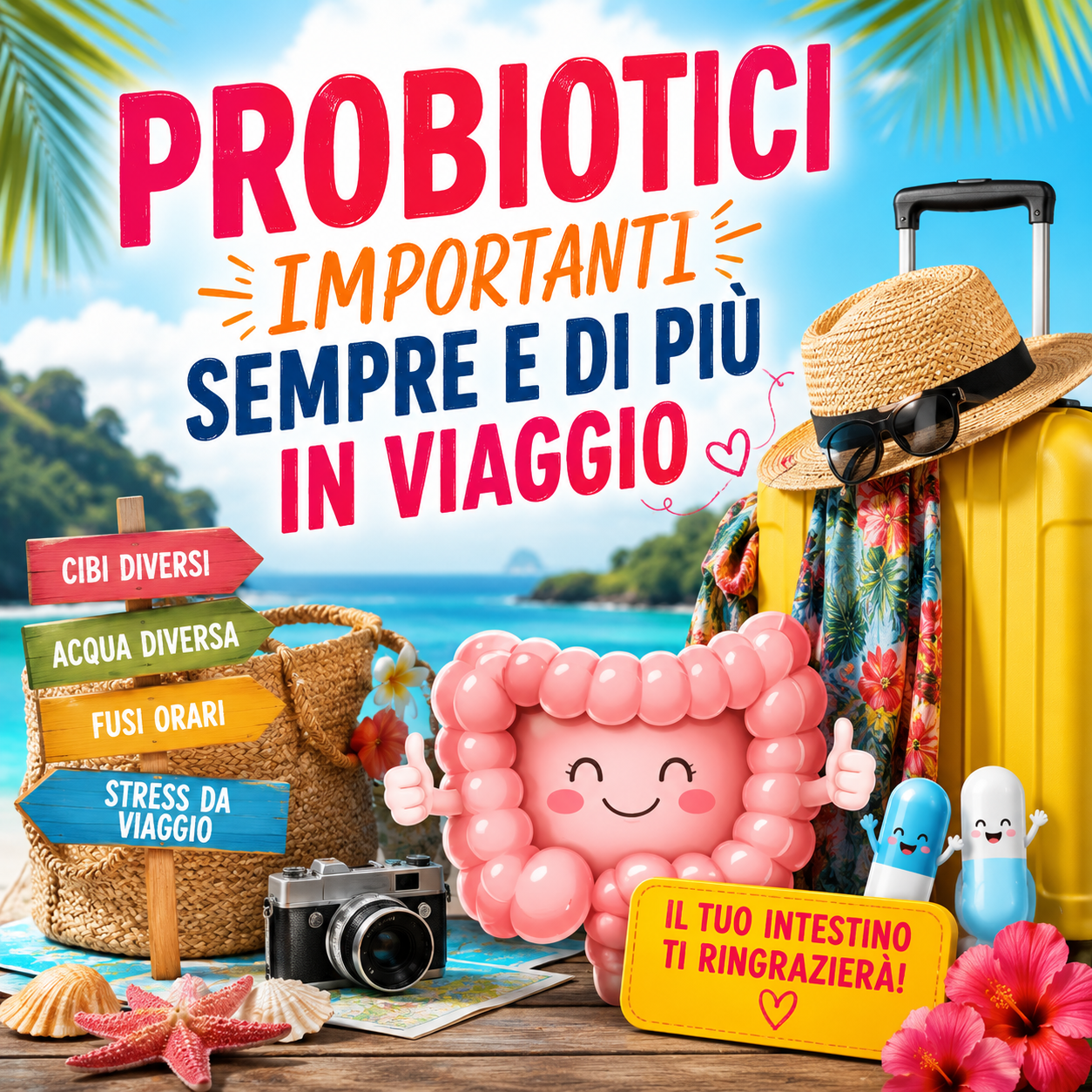 Probiotici: in viaggio sono i compagni che non ti abbandonano mai!